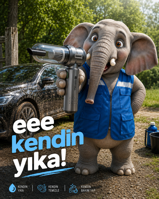 Enshall 16.000 Pa Kablosuz 2’si 1 Arada Mini Araç Süpürgesi