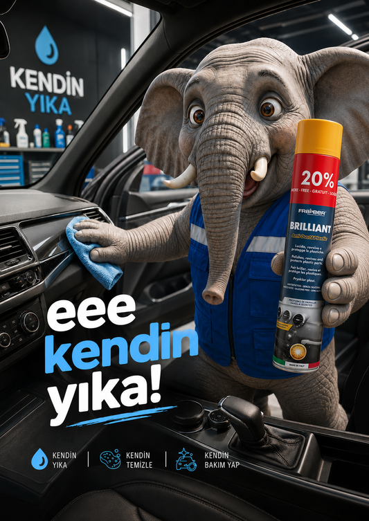 Fra-Ber Brilliant Antistatik İç Plastik Temizleyici ve Parlatıcı Vanilya Kokulu 750 ml